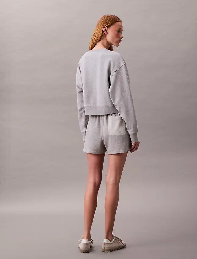 French Terry Cropped Relaxed Sweatshirt French Terry Cropped Relaxed Sweatshirt