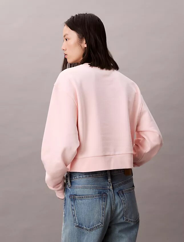 French Terry Cropped Relaxed Sweatshirt French Terry Cropped Relaxed Sweatshirt