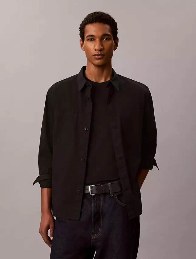 Garment Washed Twill Easy Overshirt Garment Washed Twill Easy Overshirt