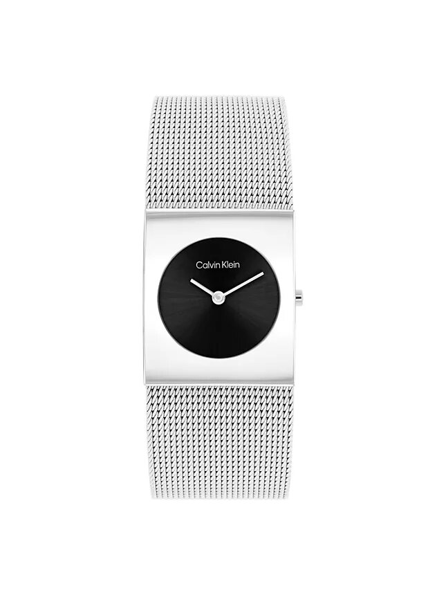 Geometric Dial Mesh Bracelet Watch Geometric Dial Mesh Bracelet Watch
