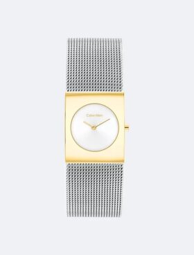 Geometric Dial Mesh Bracelet Watch Geometric Dial Mesh Bracelet Watch