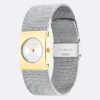 Geometric Dial Mesh Bracelet Watch Geometric Dial Mesh Bracelet Watch