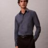 Geometric Jacquard Slim Button-Down Shirt Geometric Jacquard Slim Button-Down Shirt