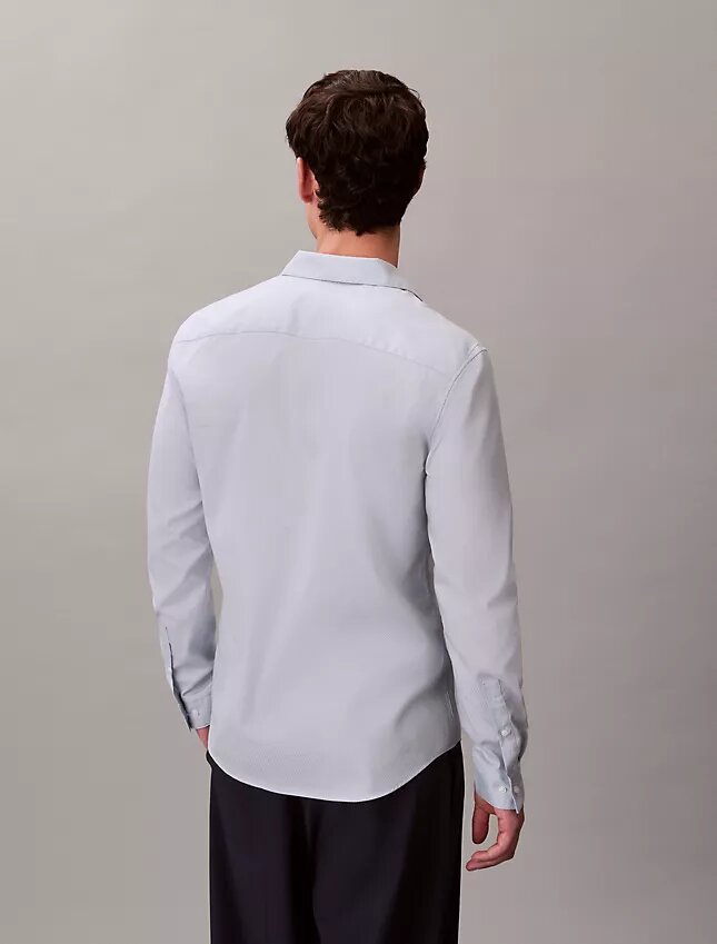 Geometric Jacquard Slim Button-Down Shirt Geometric Jacquard Slim Button-Down Shirt
