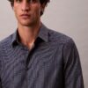 Geometric Jacquard Slim Button-Down Shirt Geometric Jacquard Slim Button-Down Shirt
