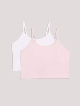 Girls 2-Pack Shelf Bra Camisole Girls 2-Pack Shelf Bra Camisole