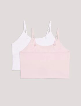 Girls 2-Pack Shelf Bra Camisole Girls 2-Pack Shelf Bra Camisole