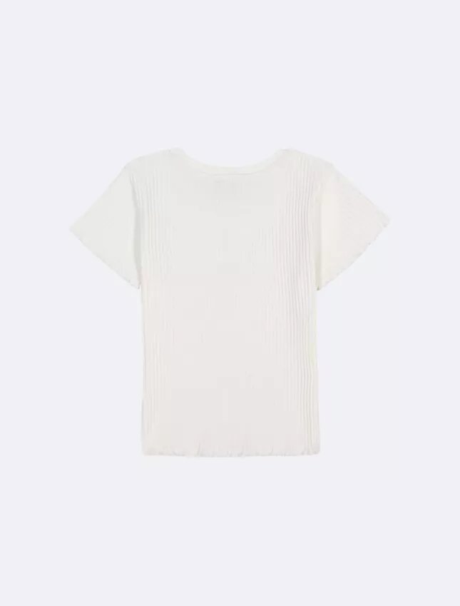 Girls Chunky Rib Monologo Tee Girls Chunky Rib Monologo Tee