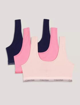 Girls Cotton Stretch 3-Pack Bralette