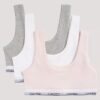 Girls Cotton Stretch 3-Pack Unlined Bralette Girls Cotton Stretch 3-Pack Unlined Bralette