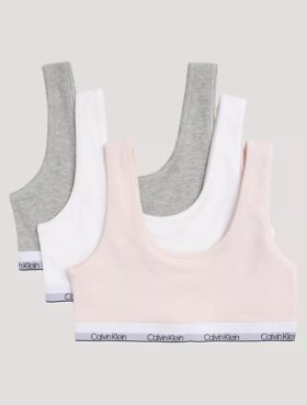 Girls Cotton Stretch 3-Pack Unlined Bralette Girls Cotton Stretch 3-Pack Unlined Bralette