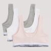 Girls Cotton Stretch 3-Pack Unlined Bralette Girls Cotton Stretch 3-Pack Unlined Bralette