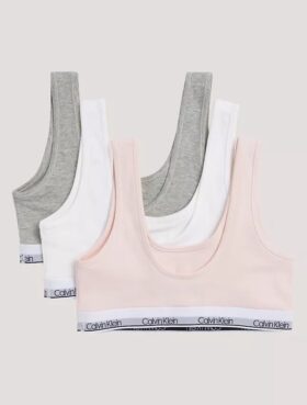 Girls Cotton Stretch 3-Pack Unlined Bralette Girls Cotton Stretch 3-Pack Unlined Bralette