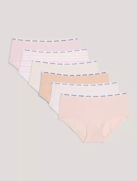 Girls Cotton Stretch 6-Pack Hipster Girls Cotton Stretch 6-Pack Hipster