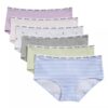 Girls Cotton Stretch 6-Pack Hipster Girls Cotton Stretch 6-Pack Hipster