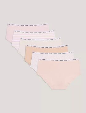 Girls Cotton Stretch 6-Pack Hipster Girls Cotton Stretch 6-Pack Hipster