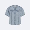 Girls Denim Button-Down Shirt