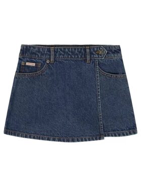 Girls Denim Mini Skort