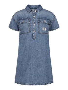 Girls Denim Shirt Dress