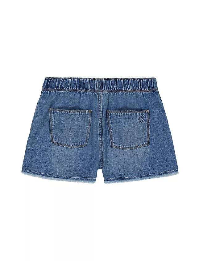 Girls Drawstring Denim Skorts Girls Drawstring Denim Skorts