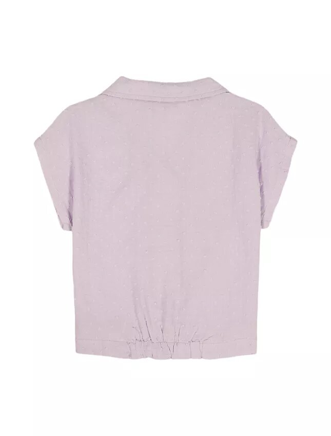 Girls Knotted Button-Down Shirt Girls Knotted Button-Down Shirt