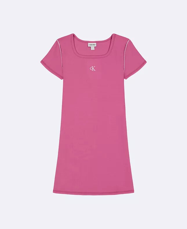 Girls Monogram Mini T-Shirt Dress Girls Monogram Mini T-Shirt Dress