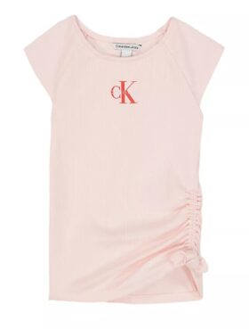 Girls Monologo Side Ruche T-Shirt