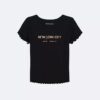 Girls New York City Logo Graphic Classic T-Shirt