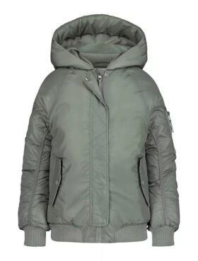 Girls Padded Raglan Sleeve Jacket Girls Padded Raglan Sleeve Jacket