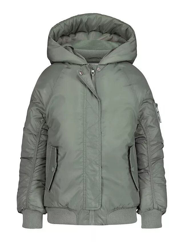 Girls Padded Raglan Sleeve Jacket Girls Padded Raglan Sleeve Jacket