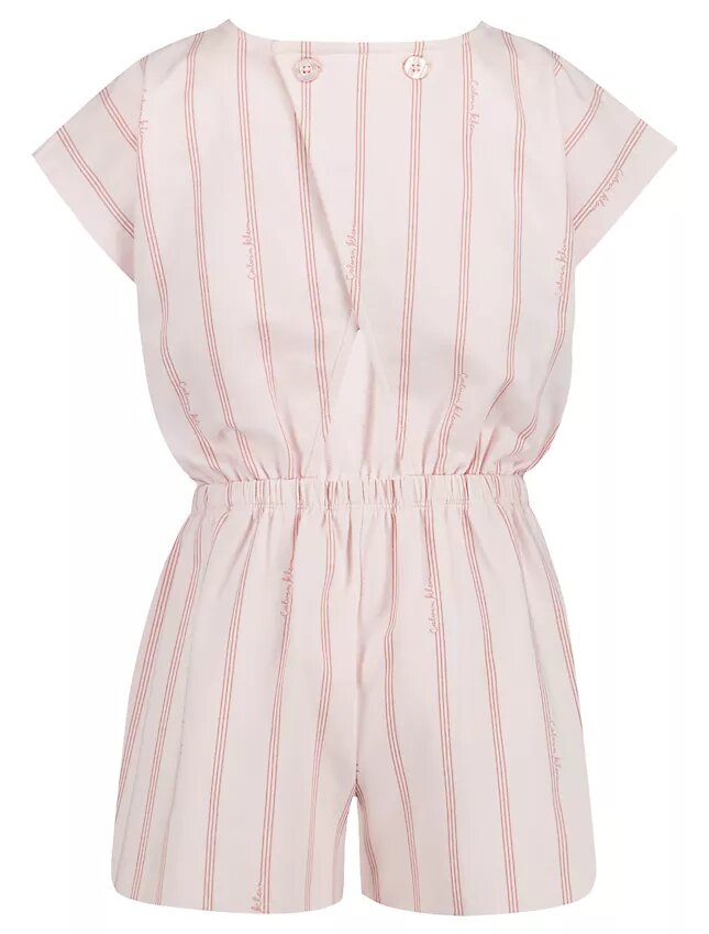 Girls Pinstripe Romper Girls Pinstripe Romper