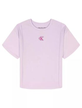 Girls Pintuck Monogram T-Shirt