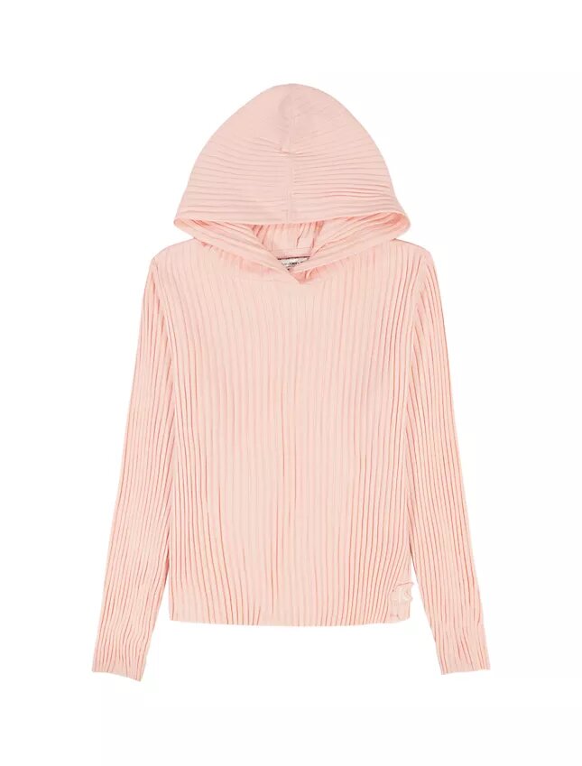 Girls Rib Relaxed Hoodie Girls Rib Relaxed Hoodie