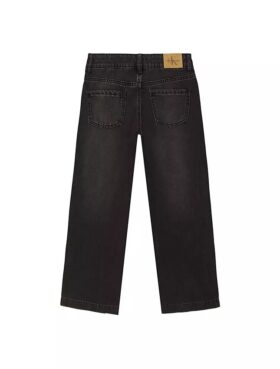 Girls Seamed Wide Leg Jeans
