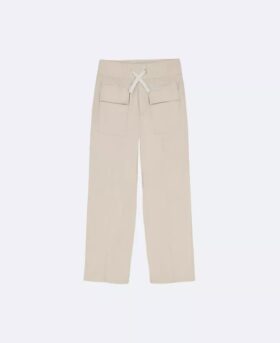 Girls Twill Wide Leg Pants
