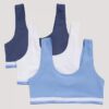 Girls Varsity Cotton Stretch 3-Pack Bralette