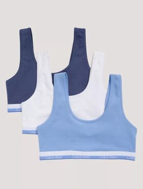 Girls Varsity Cotton Stretch 3-Pack Bralette Girls Varsity Cotton Stretch 3-Pack Bralette