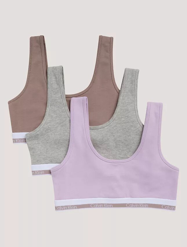 Girls Varsity Cotton Stretch 3-Pack Bralette Girls Varsity Cotton Stretch 3-Pack Bralette