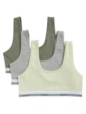 Girls Varsity Cotton Stretch 3-Pack Bralette Girls Varsity Cotton Stretch 3-Pack Bralette