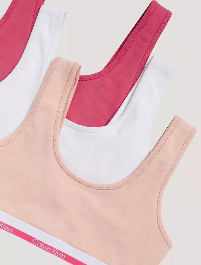 Girls Varsity Cotton Stretch 3-Pack Bralette Girls Varsity Cotton Stretch 3-Pack Bralette