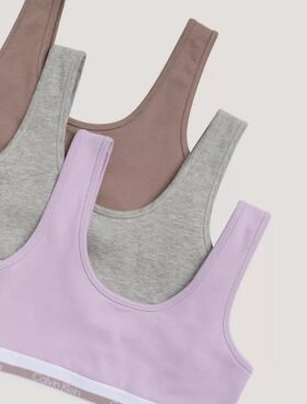 Girls Varsity Cotton Stretch 3-Pack Bralette