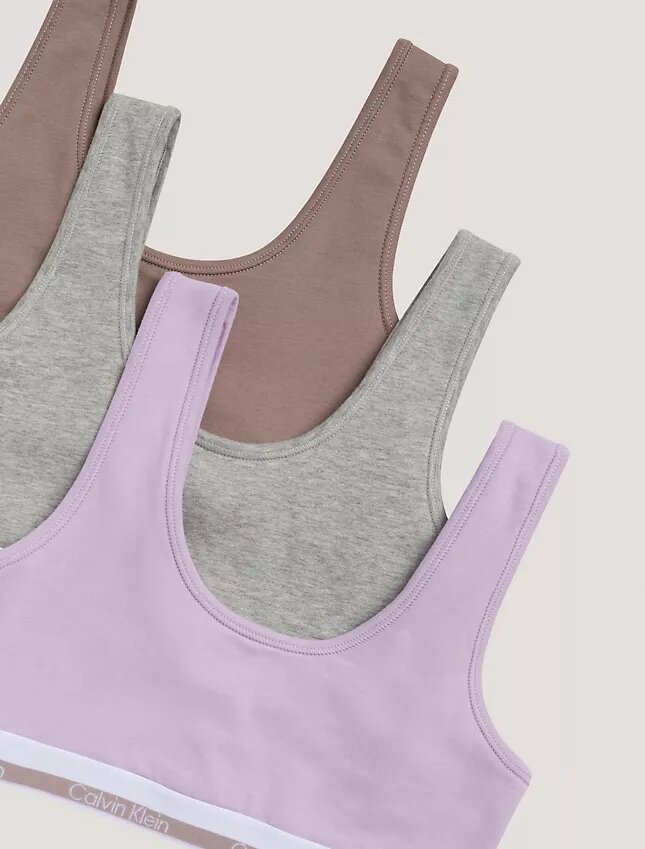 Girls Varsity Cotton Stretch 3-Pack Bralette Girls Varsity Cotton Stretch 3-Pack Bralette