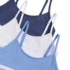 Girls Varsity Cotton Stretch 3-Pack Cropped Bralette Girls Varsity Cotton Stretch 3-Pack Cropped Bralette