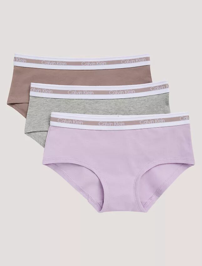 Girls Varsity Cotton Stretch 3-Pack Hipster Girls Varsity Cotton Stretch 3-Pack Hipster