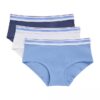 Girls Varsity Cotton Stretch 3-Pack Hipster Girls Varsity Cotton Stretch 3-Pack Hipster