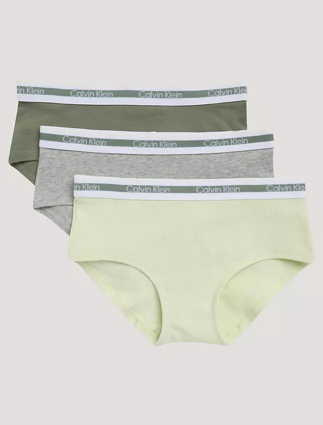Girls Varsity Cotton Stretch 3-Pack Hipster Girls Varsity Cotton Stretch 3-Pack Hipster