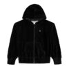 Girls Velour Rib Hoodie