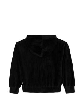 Girls Velour Rib Hoodie Girls Velour Rib Hoodie