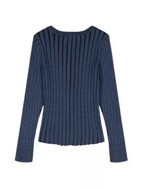 Girls Wide Rib Slim Cardigan