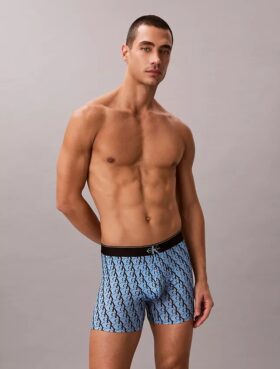 Graphic Monogram Microfiber Stretch Boxer Brief